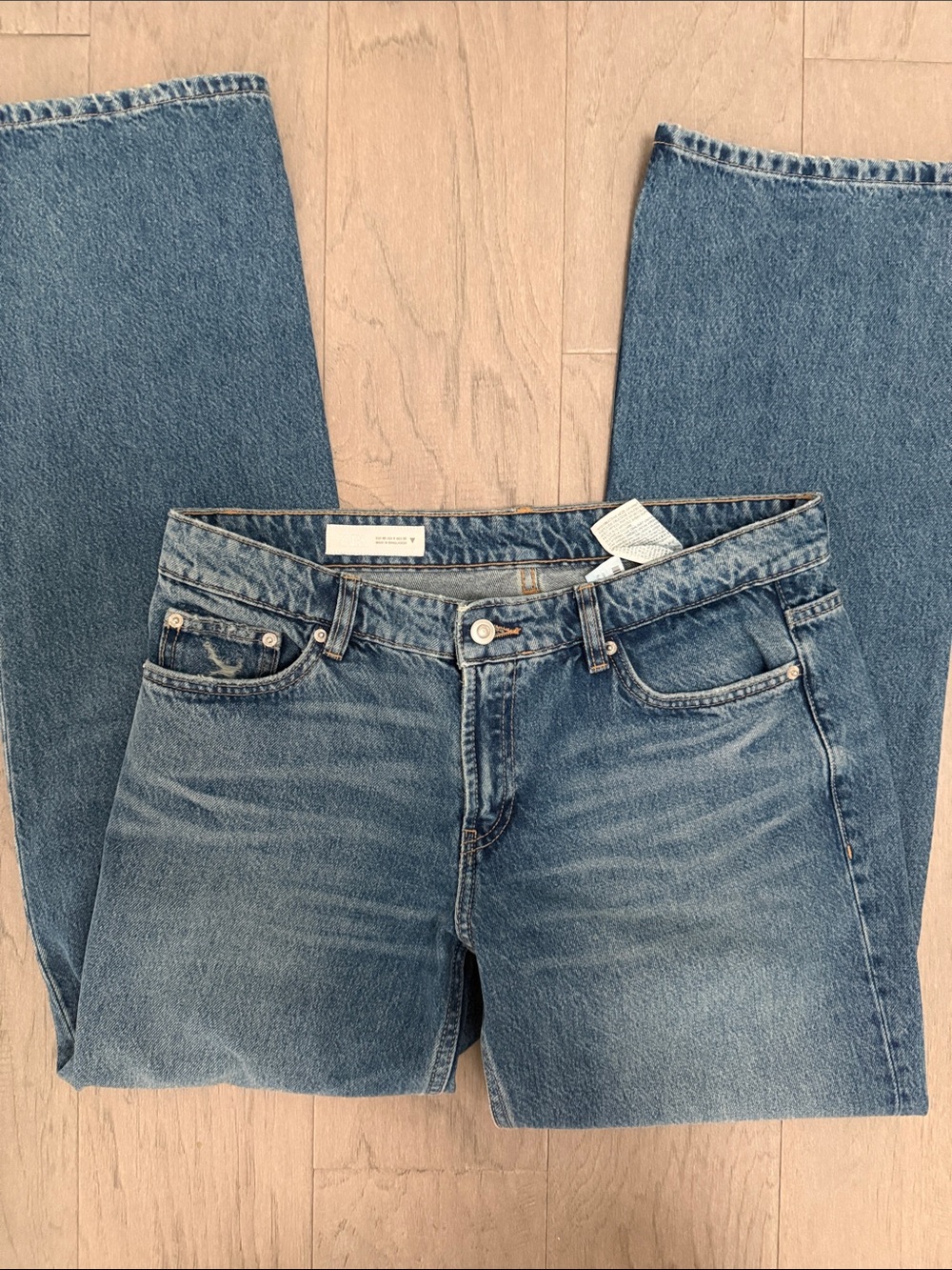 Zara TRF Low Rise Straight Jeans
